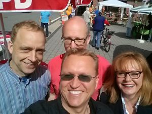 Infostand der SPD Groß Grönau bei den Mär